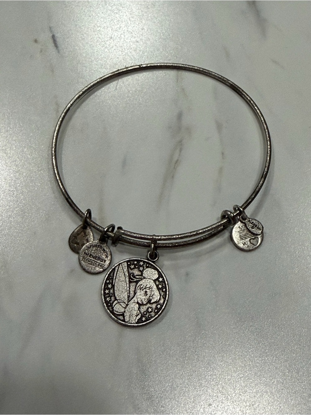Alex & Ani Bangle Bracelet Jewelry - Silver - Tinkerbell Disney
